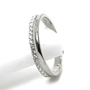 プラチナ　重ね付け風ダイヤモンドリング 0.12CT　R3971DI-P 188-066