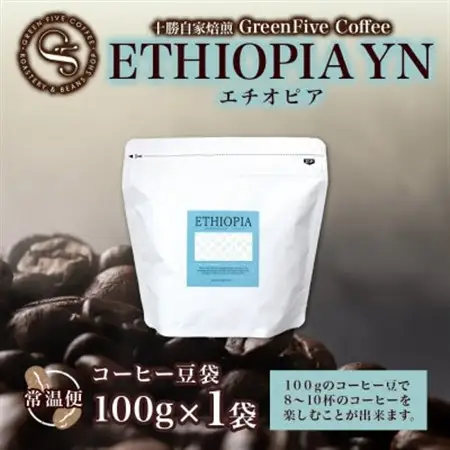 コーヒー豆 エチオピア 100g 1袋 品質すべてにこだわったコーヒー 北海道 帯広市_飲料・ドリンク コーヒー豆 コーヒー・コーヒー豆 珈琲 珈琲豆_【1503292】