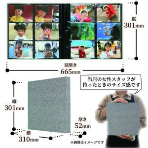 【 アルバム 】 ポケット アルバム L判サイズ 480枚 マーブルグレー アルバム