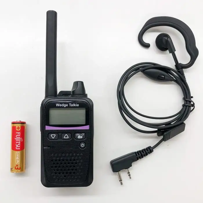 トランシーバー WED-NO-001 耳掛けイヤホン付き【ウェッジ】