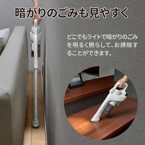 U126(ホワイト系)　SHARP コードレススティック掃除機 EC-AR11-W（ホワイト系）【シャープ 電化製品 家電 生活家電 コードレス スティック クリーナー 掃除機 軽量 新生活 正規品 大阪府 八尾市 返礼品】