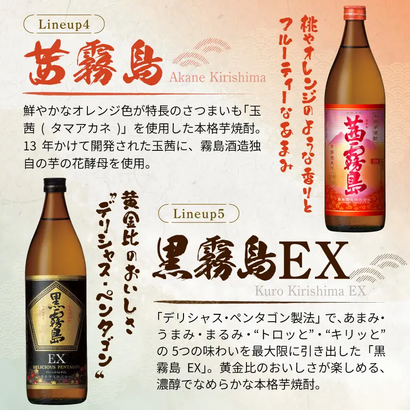 霧島酒造(25度)900ml×5色バラエティセット≪みやこんじょ特急便≫_17