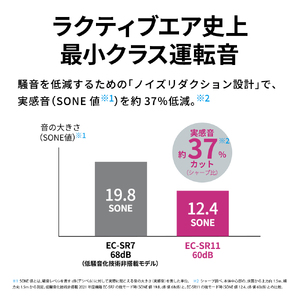 J160(ホワイト系)　SHARP コードレススティック掃除機 EC-SR11-W（ホワイト系）【シャープ 電化製品 家電 生活家電 コードレス スティック クリーナー 掃除機  パワー 長時間 新生活 正規品 大阪府 八尾市 返礼品】