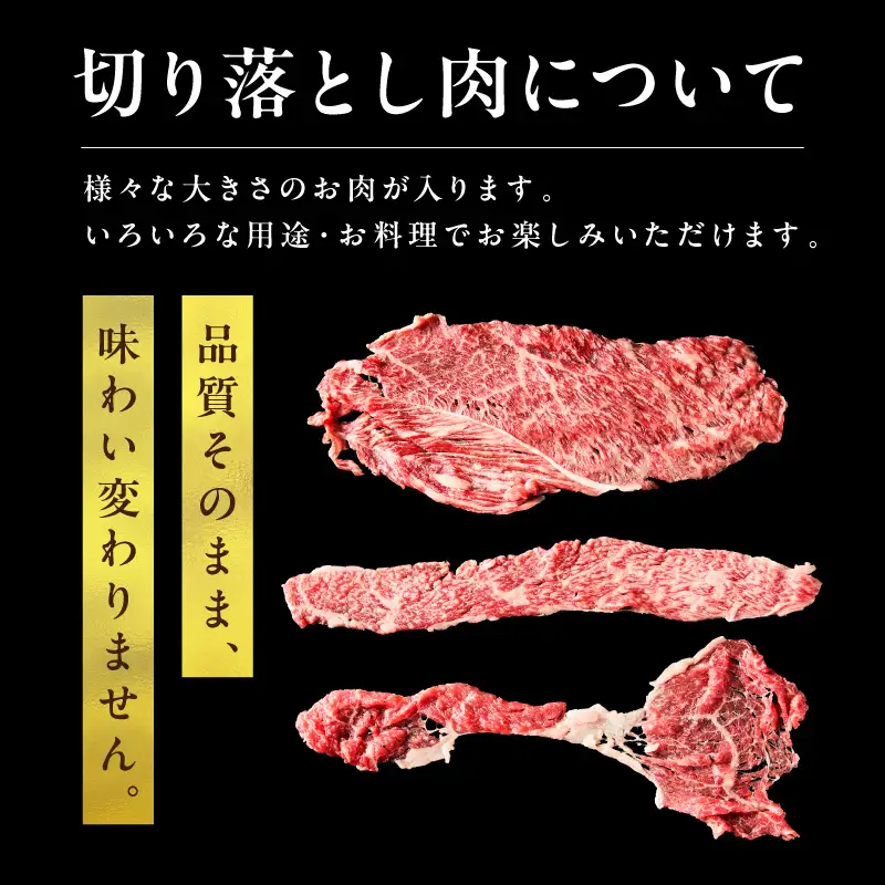 【定期便　隔月×3回】京都産和牛　切り落とし　約500g　【京都モリタ屋専用牧場】