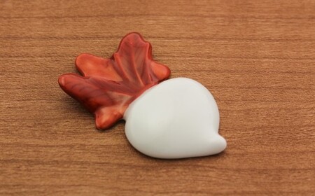 源右衛門窯 蕪絵 箸置 器 食器 はしおき 野菜 有田焼 35000円 3.5万円 A35-569