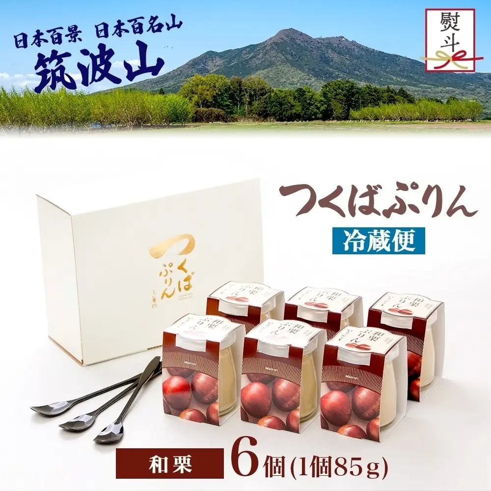 無地熨斗 つくばぷりん 和栗ぷりん 6個 プリン ぷりん 和栗 くり クリ 栗 牛乳 ミルク 卵 とろける スイーツ 贅沢 洋菓子 おやつ 冷菓 和スイーツ ご褒美 デザート 人気 グルメ お取り寄せ ギフト プレゼント 贈り物 贈答品 冷蔵 送料無料 ふじ屋 茨城県 桜川市 [EW033sa]