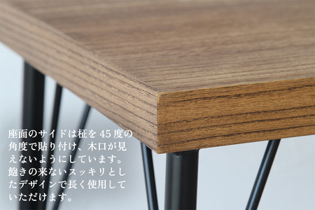 桐ベンチ 《横幅100×奥行38×高さ45.5（cm）》 桐 木製 椅子 イス ベンチ