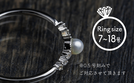 pt900 淡水 パール & 0.06ct ダイヤモンド リング 指輪 （RP-MR-0586） 鑑別書 保証書 ケース 付 ／ ジュエリー アクセサリー 宝石 プラチナ ギフト プレゼント 贈り物 記念日 お祝い 誕生日 人気 高級 山梨県 西桂町【n0527_liz_C】