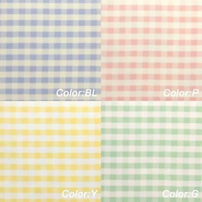 【ブルー×イエロー2枚組】ST ランチョン トレー L 39cm ミルキー チェック タツクラフト 【Tk102】