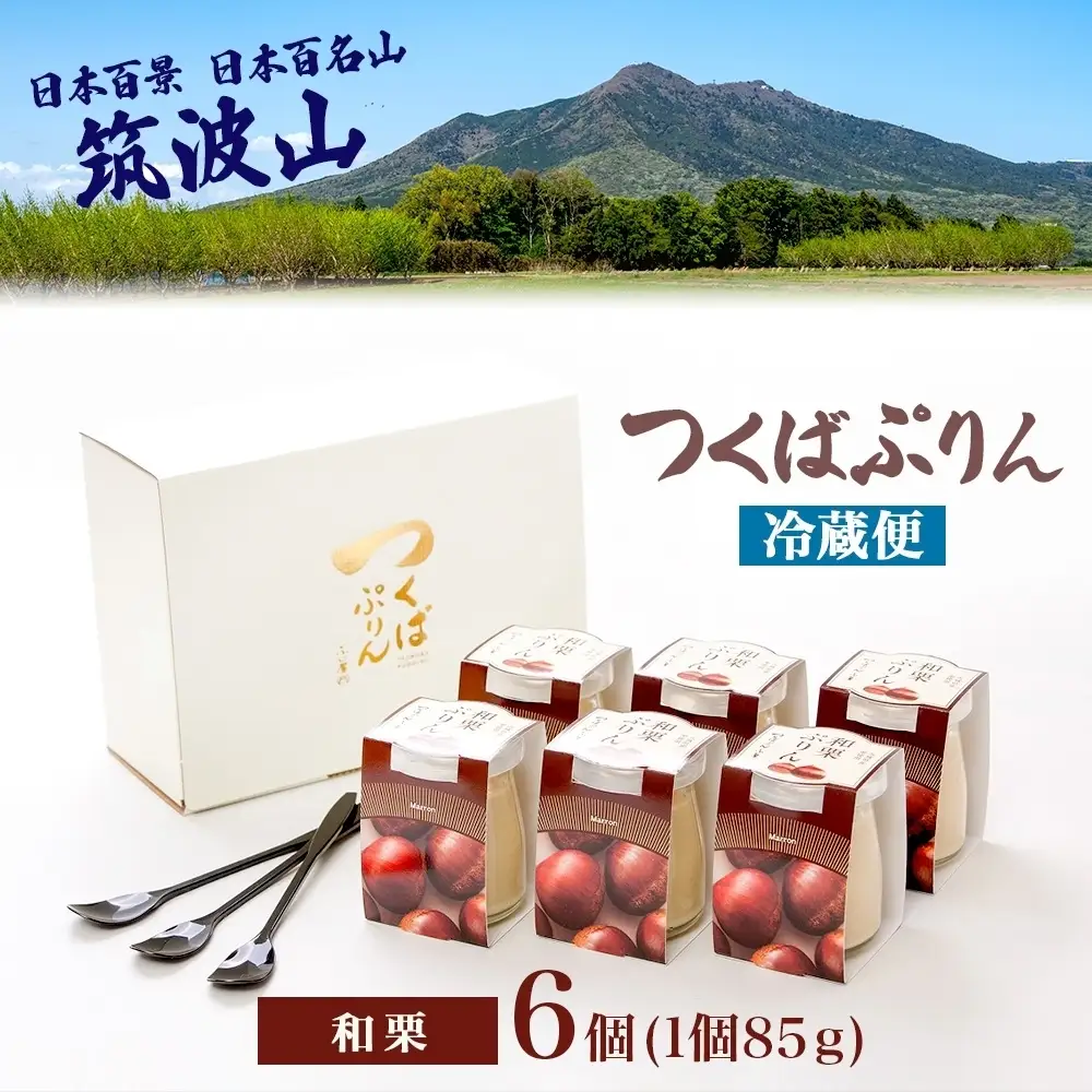 つくばぷりん 和栗ぷりん 6個 プリン ぷりん 和栗 くり クリ 栗 牛乳 ミルク 卵 とろける スイーツ 贅沢 洋菓子 おやつ 冷菓 和スイーツ ご褒美 デザート 人気 グルメ お取り寄せ ギフト プレゼント 贈り物 贈答品 冷蔵 送料無料 ふじ屋 茨城県 桜川市 [EW011sa]
