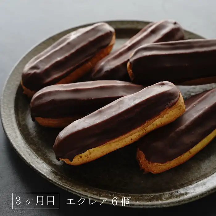 【定期便3ヶ月】弁天堂 ザッハトルテと人気返礼品（ザッハトルテ・クッキーシュークリーム・エクレア）