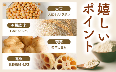 プロテイン 植物由来 の くまもと プロテイン 1袋 500g中村製粉 《30営業日以内に出荷予定(土日祝除く)》熊本県 大津町 100％熊本県産 添加物不使用 運動 美容 健康 ぷろていん 有機玄米 大豆 菊芋 蓮根