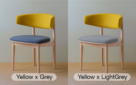 Round Chair ”Uuuh!”〈Yellow〉 糸島市 / nomade design 椅子 クラフト [AIF009]