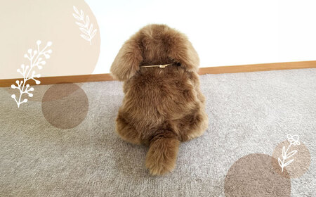 パトランミニ・ブラウン 糸島市 / 科学工房未来 犬 ペット ぬいぐるみ [AYI006] いぬ 動物
