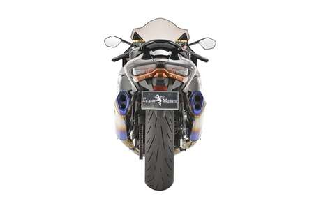 Hayabusa（’21〜） GT SPEC チタン フルエキゾースト ツイン チタンポリッシュ / バイク マフラー 部品 パーツ カスタム / 亀山市 / 株式会社アールズ・ギア [AMBI001]