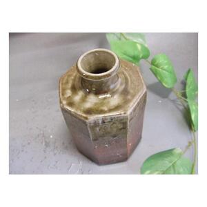 【信楽焼】面取花入れ　花入　花器　花瓶　nha-034