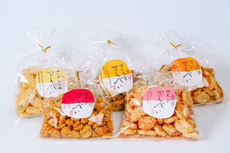 せんべい 巾着せんべい 5種 詰め合わせ 100g×5袋