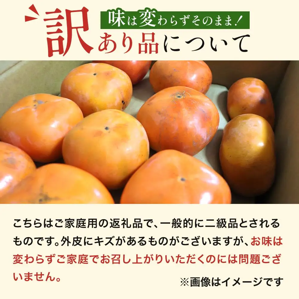 和歌山県産 訳あり 富有柿 7.5kg L ~ 2L 柿 【2026年11月中旬～発送】
