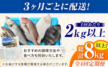 【定期便】全4回(3ヶ月毎発送)【加福鮮魚】「若狭小浜港産地直送」旬の天然鮮魚お任せセット！地魚 下処理済み 刺身 煮魚 焼き魚  小浜市 / 加福鮮魚 【配送不可地域：北海道、北東北（秋田、青森、岩手）、九州、沖縄、離島】[BFBC015] 