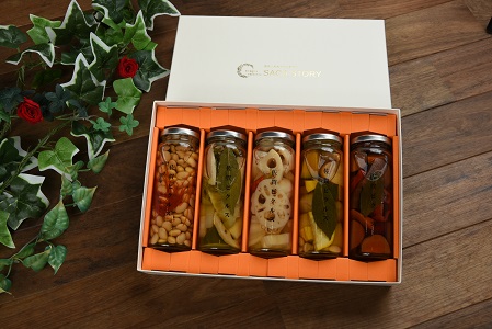 佐賀産熟成お酢使用【佐賀野菜のピクルス】5本：B210-012