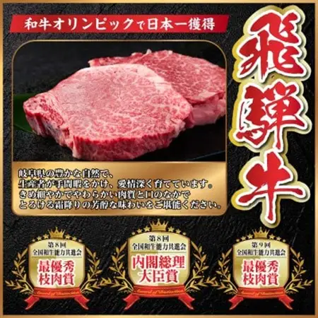 【毎月定期便】飛騨牛 極定期便 計2.2kg【冷蔵便】A4～A5等級 シャトーブリアンほか 全4回_肉 ステーキ 牛肉 ビーフステーキ  肉 すき焼き 牛肉 すきやき スキヤキ  肉 焼肉 牛肉 やきにく ヤキニク バーベキュー  定期便 定期便  _【配送不可地域：離島】【4055509】