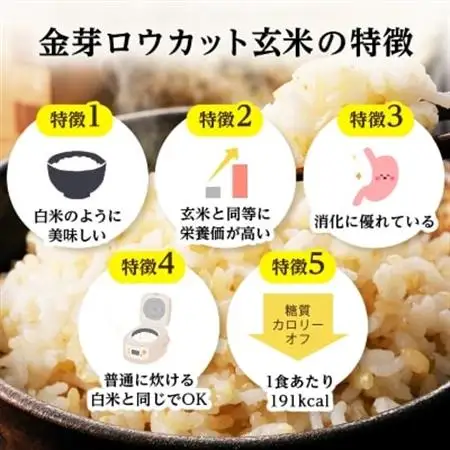 金芽ロウカット玄米ごはん150g×3P×8(玄米100%・簡単便利なパックごはん・非常食にも)_金芽 ロウカット 玄米 パックごはん 玄米100%_【1538014】