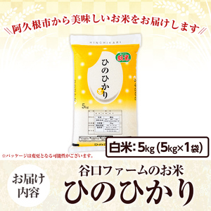 鹿児島県産のお米 ひのひかり(計5kg) 国産 白米 自社精米 ご飯 おこめ おにぎり お弁当 ひのひかり【谷口ファーム】akn064-03
