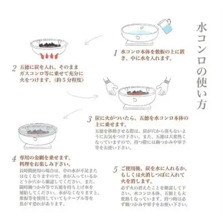 炭焼き水コンロ7号(中サイズ)【1524546】