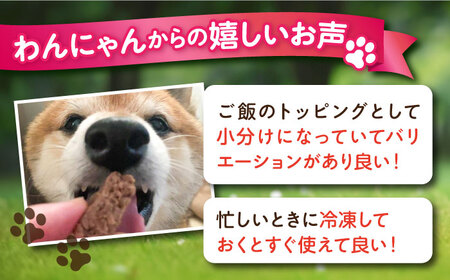 【全3回定期便】ペットフード 三崎マグロ 100%ハンバーグ 10個セット ペット 犬 猫 手作り 国産 てづくり こだわり まぐろ ドッグフード  ドッグフード ペットフード 横須賀 【ペットフードYM japan】 [AKEX003]