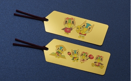 三田市ふるさと納税限定企画『純金招福キッピーしおり』　キッピーファミリー [3d28bae300055]