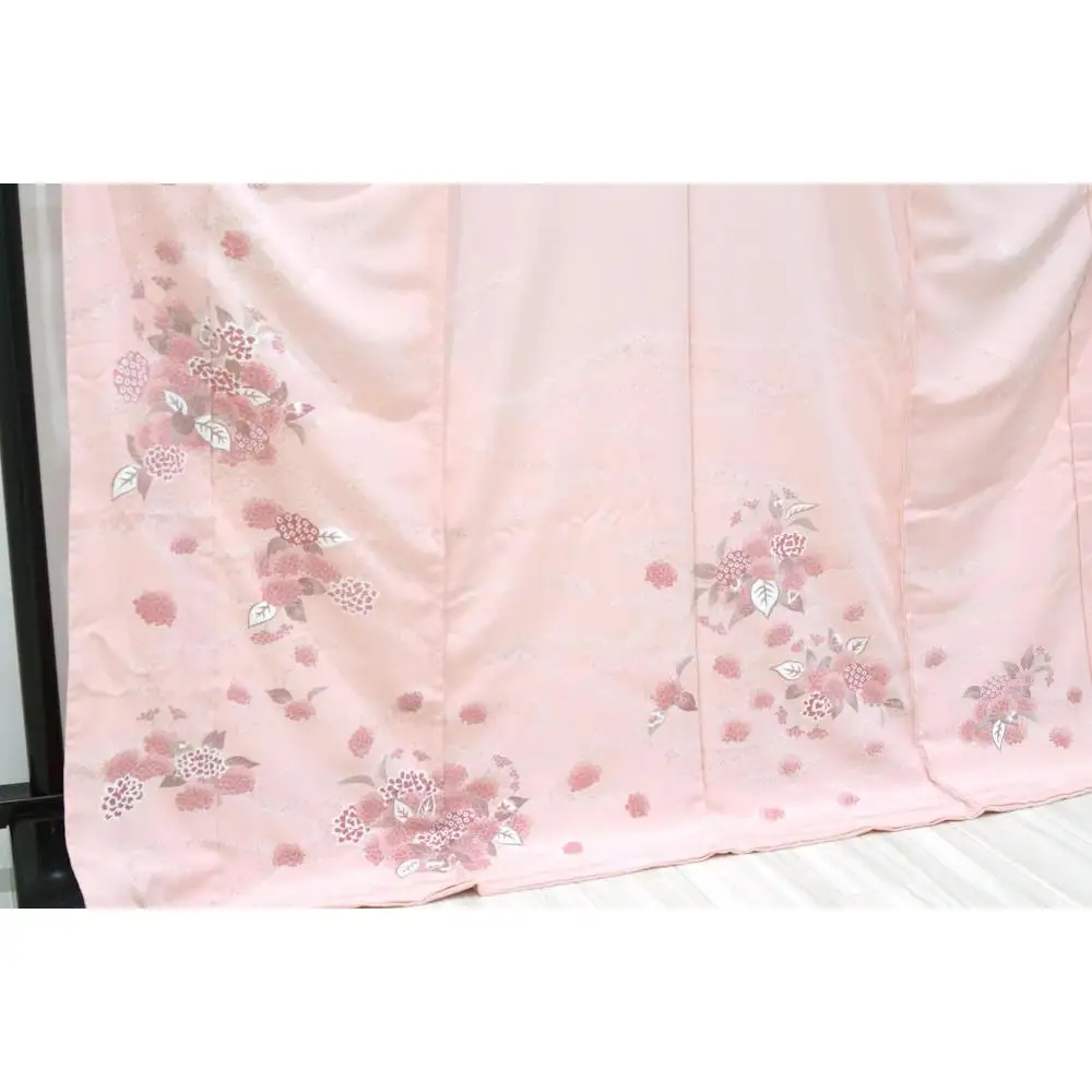 兼六園菊桜　手描加賀友禅染　訪問着「かすみ」