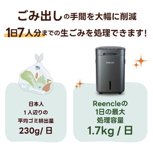 Reencle Prime 家庭用 生ごみ処理機 ハイブリッド式 (バイオ式×乾燥式
