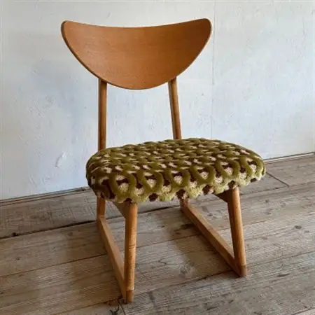 Lager Chair(ラガーチェア)モコ グリーン ミディアムブラウンフレーム【SWOF】_雑貨・日用品 椅子・チェア・ソファ 家具・インテリア _【1539043】