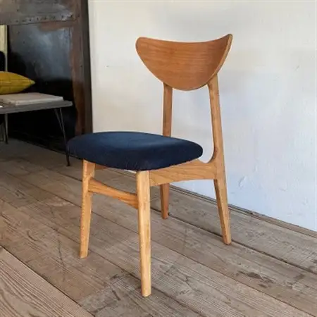 Karl Dining Chair 児島デニム ミディアムブラウンフレーム【SWOF】_雑貨・日用品 椅子・チェア・ソファ 家具・インテリア _【1539048】