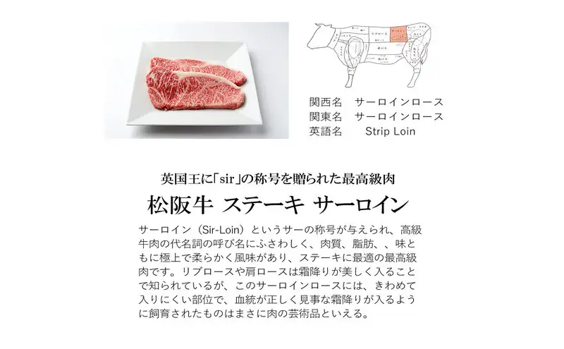 松阪牛 サーロイン 200g×3枚 牛肉 松阪牛 高級 和牛 ステーキ ブランド牛 松阪 人気