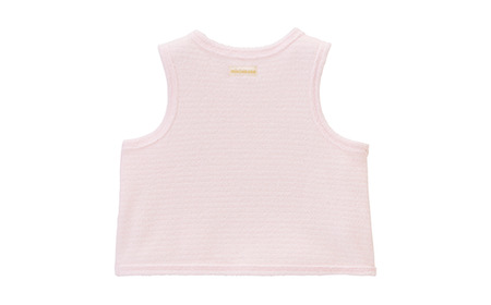 ミキハウス ベビー 無撚糸 パイルボーダー 胴着 ( ピンク ) ミキハウス ベビー服 ベビーベスト ベスト 綿 無撚糸 胴着 ピンク 赤ちゃん ベビー服 ベビー用品 フリーサイズ 体温調節 紐 ホックボタン 簡単 着替え オールシーズン 吸水性 ソフト スナップボタン 新生児 半年 6か月