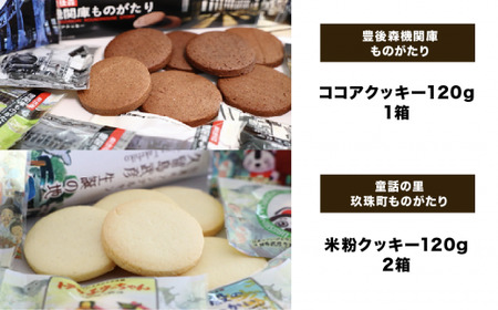 童話の里玖珠町ものがたり＆豊後森機関庫ものがたりセットA 米粉クッキー ココアクッキー 玖珠町 豊後森機関庫 童話 個包装 甘さ控えめ 美味しい 目で楽しむ お菓子 福祉会 手作り パッケージ ギフト セット 焼き菓子