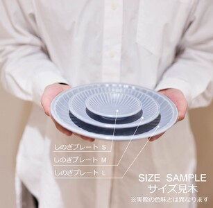 【美濃焼/みずなみ焼】 大地の器 ブルー 21cmプレート ギフト箱入り 瑞浪市 / 山喜製陶 食器 皿 パスタ皿 [AZCP046]