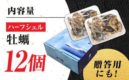 生牡蠣殻付き開殻12個 牡蠣[XBP010]