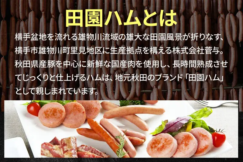 田園ハム ギフトセット【DA-E5】ウインナーソーセージ 75g・荒挽ウインナー 75g・チョリソー 75g・ボロニアソーセージ 190g・ペッパーボンレス 200g