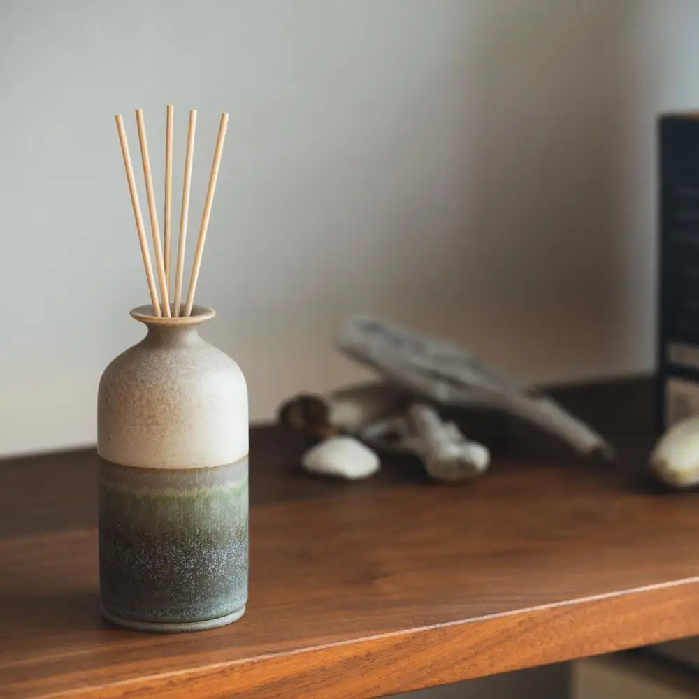 【瑞光窯-ZUIKOU-】リードディフューザー No.201 Dawnコイズブルー/青)｜京都 清水焼 フレグランス おしゃれ 人気