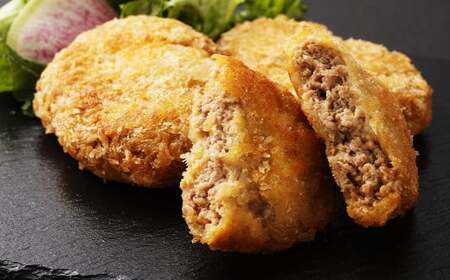 【全6回定期便】長崎和牛 出島ばらいろ入り お肉屋さんの特製 メンチカツ 80g×12個 計72個 ／ 惣菜 お惣菜 晩御飯 揚げ物 冷凍 冷凍食品 おかず 加工品 長崎県 長崎市