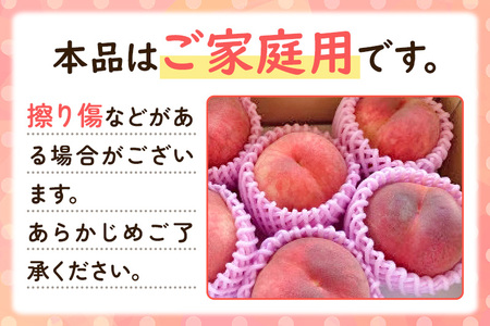 【先行受付】8月上旬より発送 【ご家庭用】秋田県産 季節のおまかせ桃シリーズ 約2kg(8個前後)