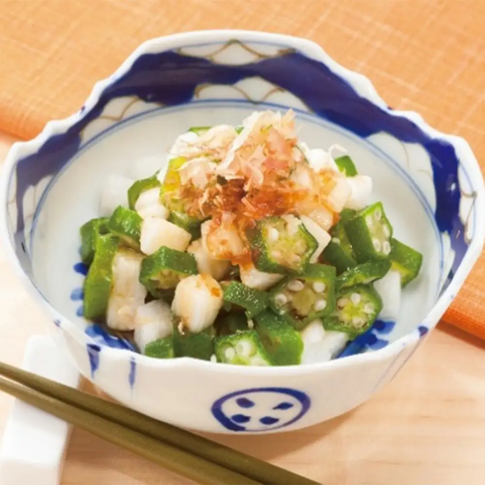 ＜国産長芋使用＞手軽に使える オクラと長芋ミックス　500g　【11218-0743】オクラ　長芋