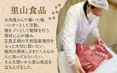 奥能登穴水町産 天然 猪肉（バラ肉200g）