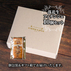 落花生フィナンシェ 計10個 フィナンシェ ジャパンケーキショー 金賞 落花生 焼菓子 洋菓子 スイーツ 神崎落花生 ピーナッツ 舞鶴 京都