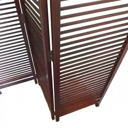 土肥家具工芸の衝立 格子折畳み150タイプ ブラウン 天然木無垢材のインテリア家具_雑貨・日用品  家具・インテリア _【1518600】