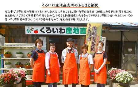 【思いやり型返礼品】くろいわ産直支援サポーター（シルバー）お礼状＋豚太くん焼き豚用ブロック (くろいわ産地直売所) 支援 応援 サポーター  岩手県 北上市 N0074