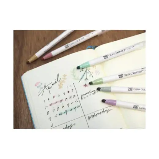 ZIGクリーンカラードット　シングル　18色セット(TCSD-6100/6VB,TCSD-6100)