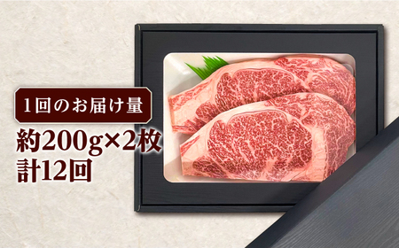 【全12回定期便】長崎和牛 サーロインステーキ 約200g×2枚 牛肉[RCJ015] 長崎和牛 サーロイン ステーキ 長崎和牛 サーロイン ステーキ九州 長崎